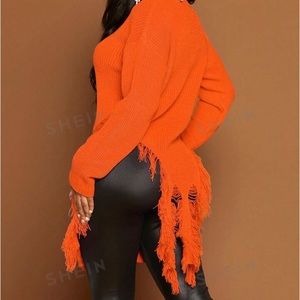 orange oversized sweater(Brand new never worn)